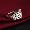 شحن مجاني جديد 925 Sterling Silver Fashion Jewelry Creative Double Loop Ring Hot Sell Girl Gift 1489