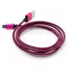 Unbroken Metal Connector Micro USB Braid Cables Bly för Samsung S20, S10, Not 20 Data och laddning 1m 2m 3m