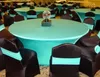 5PCS 6FT Round Black Spandex Table cloth 210GSM High Quality For Wedding,Party,Hotel Use