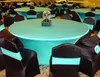 6FT Round White Spandex Lycra Tablecloth 5PCS A Lot For Wedding,Party,Hotel Decoration Use