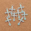 Enamel Crucifix Cross Jesus Charms Wisiors 200pcs partia 10 colors 14x22 5 mm mody biżuterii