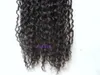new style Mongolian human curly hair weft clip in hair extensions unprocessed curly natural black color human extensions can be dyed