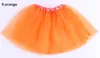 2015 girl 14 candy color kids ballet skirt 3 layers ball gown Cake skirts tutu pettiskirt Net yarn sequins dancing tutu skirts 300PCS