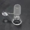 Bongs Bongs petek ekranı için yerleşik kar tanesi ile 18mm cam nargile kase