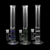 glass water bong two perc water percolator smoking with ceramic nail & carb cap clear pipe disk joint size:18.8mm height: 30cm