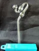 Darmowa wysyłka hurtownicy Nowe zagęszczone za pomocą szklanego garnka węża węża, szklana hakah / szklana bong akcesoria, 17 cm