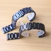 Cinturini per orologi in acciaio inossidabile blu Braccialetti per cinturini per orologi in metallo di alta qualità 20mm 22mm adatti per Samsung Gear S2 S3 S4 Ore classiche fashion3006