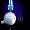 White 3.5mm Wtyczka Profesjonalna gra Headset Hifi Stereo USB LED Light Gaming Headphone z mikrofonem MIC do gry PC CS DotA2