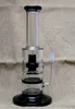 12 Inch Borosilicate Glass Bong Smoking Pipe Dab Oil Rig Slitted Dome Percolators Prettty Water Flower Water Pipes Jade Hookahs