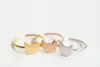 Mode-Katzen-Ringe vergoldete Silber-Platten-Schmucksachen reizender Kätzchen-Ring für Frauen Großhandel