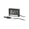 New In & Out LCD Dual-Way Digital Car Thermometer & Clock with Probe ST2 ST-2 battery included Free shipping