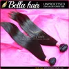 Silky Straight Hair Bundles Double Weft 100% Indian Extension Unprocessed Virgin Weaves Natural Color 8-30 Bella