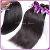 Goedkope Braziliaanse Maagd Haar Rechte 100% Onverwerkte Maagdelijke Remy Menselijk Hair Extensions 4 Bundels 8-30 inch Natuurlijke Zwarte Remy Haar Weven