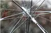 50 PCS Fedex Livre Atacado Transparente Guarda-chuvas Claro PVC Guarda-chuvas Longo Lidar Com Guarda-Chuva À Prova de Chuva