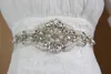 Handgjord pärla rhinestone kristall klänning bälte för bröllop lyxig satin brud midja sash bröllopsklänning bälte bröllop tillbehör