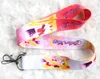 20pcslot Cartoon girls love Neck Lanyard for MP34 cell phone Straps Charms DS lite Iron buckle key chain4720785