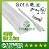 CE UL Integrated 2.4m 8ft T8 45W Led Tube Light 4800lm 85-265V Led lighting Replace Fluorescent Tubes Lamp bulb +Warranty 3Years X30