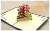 Handgemaakte creatieve 3d pop-up gelukkige verjaardag papier wenskaarten voor kinderen jongen briefkaart feestelijke feestartikelen