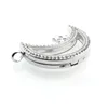 5PCS Silver Moon magnetic glass floating charm locket Zinc Alloy chains included for LSFL034-1250R
