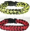 Misturar cores que você escolhe Auto-resgate Paracord Parachute Cord Pulseiras Pulseira de sobrevivência Camping Travel Kit337b