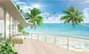 Carta da parati Carta da parati Spiaggia Paesaggi TV Sfondo 3D Carta da parati Adesivo murale carta da parati papel de parede20151377