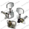 A Set Chrome Semiclosed Tuning Pegs keys for Acoustic Guitar Tuners Machine Heads With Big Square handle / Guitar Parts