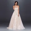 WG3861 robes de mariée 2021 dentelle lumière Champagne conception chérie Appliques a-ligne Birdal robes sur mesure tribunal Train