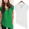 2015 Brand New Plus Size Chiffon Shirts Fashion Women Solid Casual Summer Blouse Butterfly Sleeves Blusas Femininas S-XXL Camisa
