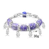 Livraison gratuite avec numéro de suivi Top vente 925 Bracelet en argent bleu amour Panla Bracelet bijoux en argent 10 pièces/lot 1515