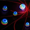 Retail LED Toys for Kids UFO Single Laser LED Colorful Light PegTop Gyro Spinning Top with Classic Music Drop 2923569