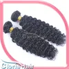 Capelli ricci lucidi luccicanti intrecciati bamboli di capelli umani cinesi russi non elaborati Burmesi Virgin Human Hair bundle 3 pezzi a buon mercato Jerry Cu9370680