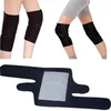 Knee Brace Support Tourmaline Magnetic Therapy Knee Orthopedic Thermal Self-heating Knee Pad Belt Brace Protector Adjustable 10 Pairs/Lot