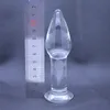 Glass Anal Dildo Butt Plug Crystal Vagina Bead Man Penis Masturbator Vuxen Produkt Sex Leksaker för homosexuella kvinnor Män Q17112431464826