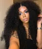 Diva1 250% densité HD Curly Curly Full Natural Human Hair Wig épais Indian dentelle Frontal Frontal Perroises pour les femmes noires