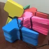 100 pcs / lote 6 x10cm planta plástica t-tipo tt tags marcadores berçário jardim rótulos cinza xb