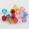 Mix Farbe Acryl Transparent Facettierte Quadrat Spacer perlen 7MM Für Schmuck Machen Armband Halskette DIY Zubehör 500Pcs5828657