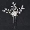 Sorbern argent/or cristaux épingles à cheveux en forme de U mariée casque accessoires de cheveux de mariage élégant casque pour demoiselle d'honneur Clips 10*11.5 cm