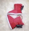 Short Design pour bébés garçons et filles, bottes avec nœud et culotte, bottes chauffantes intégrées, taille européenne 25-41, 2022