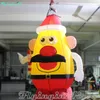 Christmas Ornaments 3m Store Hanging Fat Santa Ball Inflatable Santa with Penguins