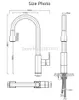 2019 vente en gros de haute qualité grand laiton massif en laiton nickel brossé robinet de cuisine retirer le pulvérisateur évier mitigeur