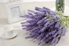 1 Bouquet Artificial Lavender Silk Flower Bridal Bouquets for Garden Wedding Fake Flower Floral Home Decoration 6 Colors 12 Heads