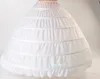 Biały 5 obręcz Petticoat Crinoline Slip Underskirt Wedding Dress In Stock Real Próbka Bridal Princess Petticoat Bridal Underskirt