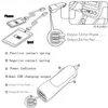 منقار البط شاحن سيارة 2 منافذ سيجارة 2.1A شاحن مايكرو USB محول فلاش الحلمة المزدوجة USB ميناء لوحة الهاتف
