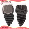 3 Pacotes de onda solta peruana brasileira de cabelo virgem com 1pc de fechamento de renda superior parte 4x4 Greatremy Bella Factory Outlet
