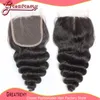 3 Bundles Loose Wave Peruvian Brazilian Virgin Hair Weft With 1pc Top Lace Closure Free Part 4x4 Greatremy Bella Factory Outlet