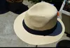 Cappello della spiaggia della paglia di Fedora del cappuccio del bordo di stile di Panama degli uomini freschi di estate larghi, trasporto libero di 6PCS / LOT