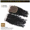 Grade 6A Brazilian Deep Curly Closure 100% Virgin Human Hair Top Lace Closures Size 4x4 Cheap Free Middle Part Brazilian Kinky Curly Closure