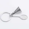 Badminton Racket Key Chains Sport Beyrings Creative Key Holder Bag Accessoires Fans Geschenken Alloy Sieraden Groothandel