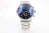 New Black Dial Automatic Glass Back Silver Stainless Belt Mens Stainless Pointer Watch Men Sports timer Wrist Watchesver212c