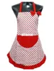 Delicate Cute BowKnot Kitchen Restaurant Cooking Aprons With Pocket for Women